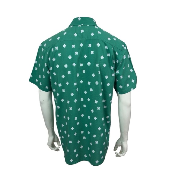 Tipsy Elves Men's XL Green Shamrock Shirt St. Patrick's Day Fits Like Large - Picture 7 of 10